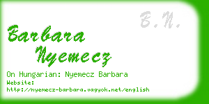 barbara nyemecz business card